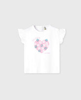 Blusa Corazón Flores Blanco Zippy®